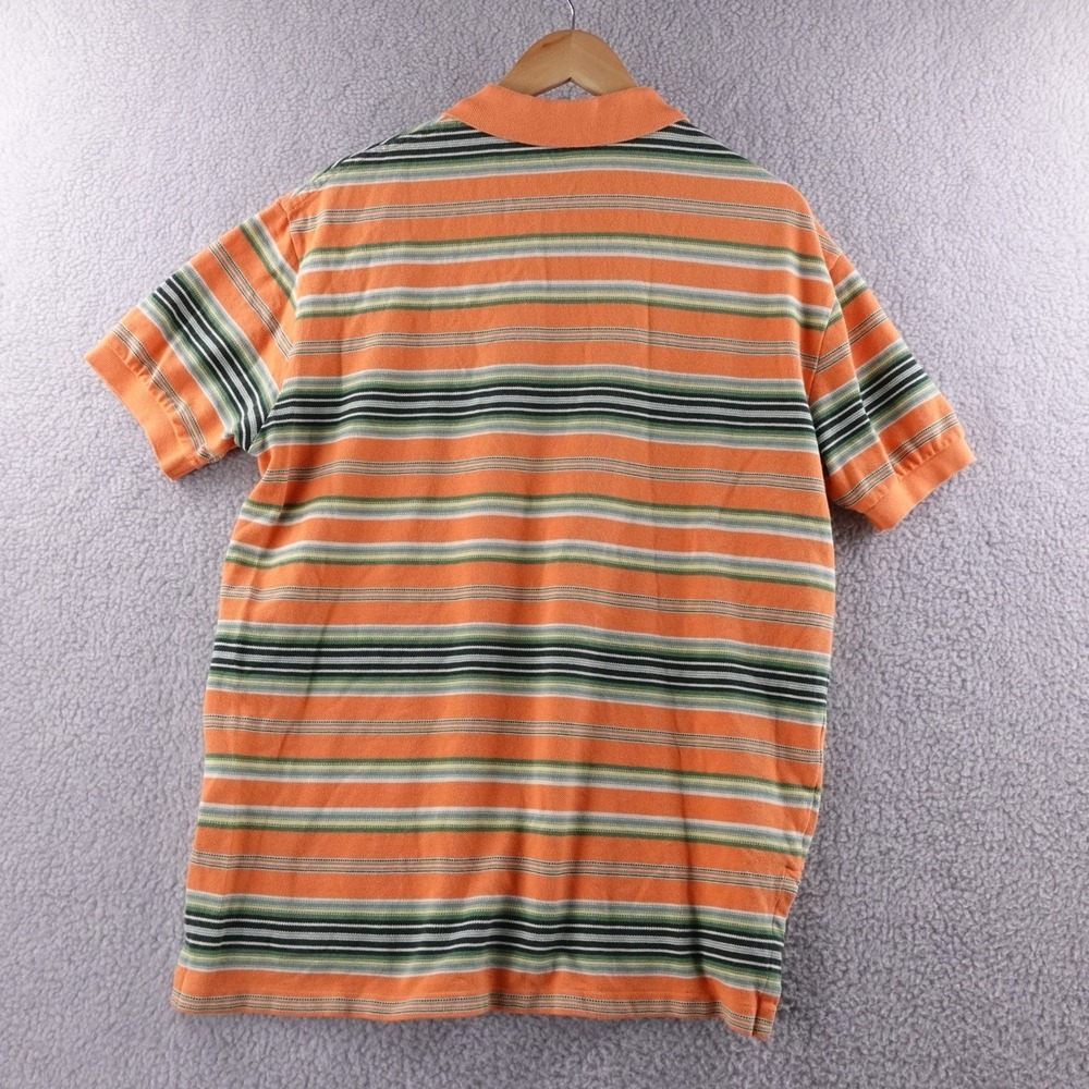 Polo Ralph Lauren Men's Orange Striped Short Sleeve Polo Shirt Size L - Picture 3 of 5